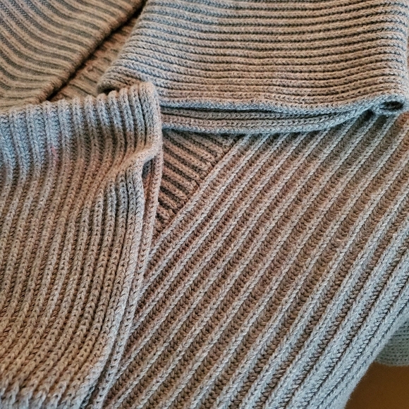 cotton Vince Camuto grey asymmetrical sweater - Picture 5 of 14